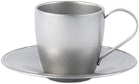 杯碟 日本制造 咖啡馆 餐厅 茶 咖啡 不锈钢老化处理 不易碎 可用洗碗机清洗 160ml