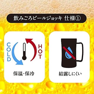 DOSHISHA Mega带把啤酒杯 1.0SV DSMJ1.0SV DSMJ1.0S
