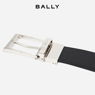 BALLY 巴利 新年礼物男士时尚黑色牛皮双面腰带/皮带 6307811 3.5/120cm
