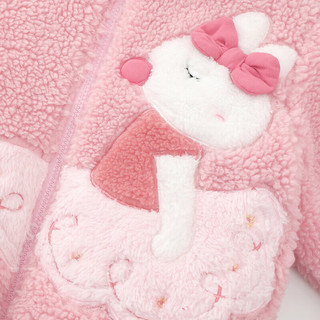 笛莎（DEESHA）笛莎童装女童棉服外套冬装儿童女宝宝可爱兔子造型外套 130