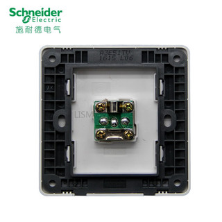 施耐德（Schneider）电视插座 86型单联家用有线电视面板暗装信号接口 睿意白