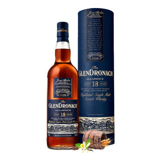 格兰多纳（GLENDRONACH）单一麦芽威士忌 700ml  洋酒 格兰多纳18年