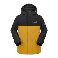 Jack Wolfskin 狼爪 ACTIVE OUTDOOR系列 男子冲锋衣 5121092-5399 琥珀金/黑色 XL