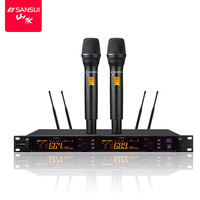 山水（SANSUI）K20一拖二真分集话筒专业舞台会议麦克风家用ktv家庭影院卡拉ok系统配套周边