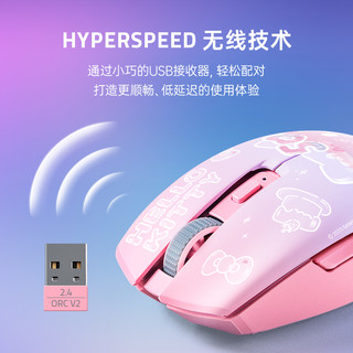 RAZER 雷蛇 三丽鸥Hello Kitty 50周年款无线鼠标粉色