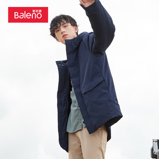 班尼路（Baleno）秋冬鸭绒服男潮保暖青少年中长款休闲外套 B25 XL