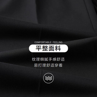HLA 海澜之家 西服套装男23春秋轻商务经典系列西装套装男 黑色（净色）(02) 185/104B(52B)