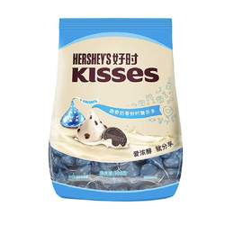 HERSHEY'S 好时 kisses好时之吻水滴曲奇奶香脆乐多白巧克力风味糖果500g零食