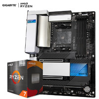技嘉（GIGABYTE）主板CPU套装主板X570S AERO G+锐龙7 5700G 处理器 板U套装