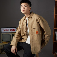 TONLION 唐狮 [2折价85.8元]唐狮新款男衬衫