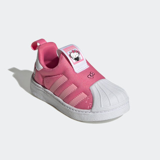 adidas SUPERSTAR 360 I贝壳头学步鞋女婴童阿迪达斯三叶草 粉/白 20(115mm)