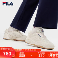 FILA 斐乐 女鞋MIX 2复古板鞋2024春季舞动鞋2运动休闲 奶白-GD 35.5