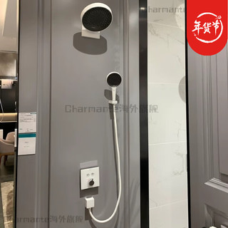 汉斯格雅（Hansgrohe）德国250境雨淋浴暗装恒温花洒套装入墙式手持花洒喷头大顶喷 境雨360暗装套餐(黑色)