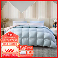 富安娜 FUANNA家纺 羽绒被芯白鹅绒被子冬天加厚冬被保暖被子 冬被【白鹅绒+磨毛防羽】倾 230*229cm