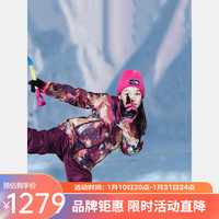 THE NORTH FACE北面童装女童滑雪服棉服防泼水户外82Y6 OME/红色印花 170cm XXL（170/84）