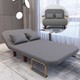 星奇堡 可折叠沙发床 190*65CM 灰色(带腰枕）