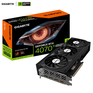 GIGABYTE 技嘉 GeForce RTX 4070 Ti SUPER WindForce OC 16G 风魔 显卡