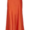 Satin midi slip skirt