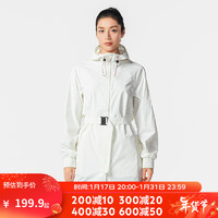 DECATHLON 迪卡侬 外套女户外收腰女装风衣长袖夹克ODT2 透白色_23年新 M