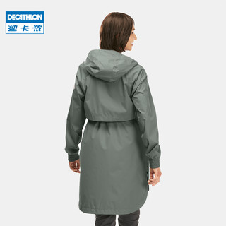 DECATHLON 迪卡侬 外套女户外收腰女装风衣长袖夹克ODT2 透白色_23年新 M