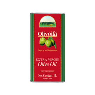 欧丽薇兰 7月产欧丽薇兰特级初榨橄榄油1L*2瓶+礼盒团购年货福利
