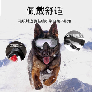 Gong Du 共度 狗狗护目镜宠物眼镜太阳眼镜狗墨镜防风法斗泰迪柯基模特拍照道具 黑色