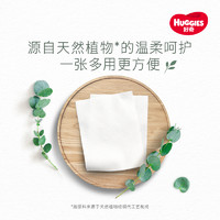 HUGGIES 好奇 小森林柔巾80抽加大加厚婴儿棉柔巾干湿两用