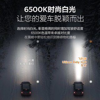 PHILIPS 飞利浦 U3510 汽车LED大灯 H7灯泡 LED车灯 6500K高亮白光 双支装