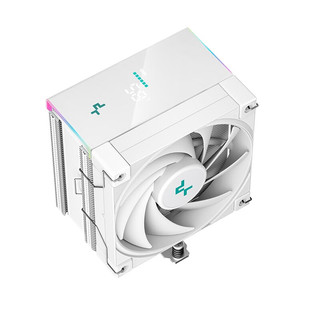 九州风神（DEEPCOOL） 冰立方 大霜塔 玄冰400cpu散热器 全黑化智能数显风冷散热器 AK500s数显 白【ARGB灯带/智能数显】