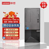 联想（ThinkServer）T100C V2塔式服务器主机 财务ERP/商超/银行台式电脑 i3-12100/8G/1T/集显/300W