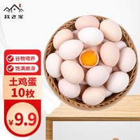 农家散养土鸡蛋 谷饲喂养 新鲜柴鸡蛋 单枚40±2g 10枚 450g 生鲜
