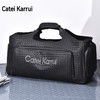 Catei Karrui男士旅行包商务休闲手提包短途旅游大容量收纳行李袋包袋轻奢 黑色 大