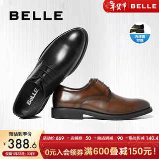 BeLLE 百丽 男士德比鞋 10822CM8 黑色 42