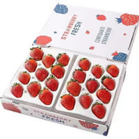 兰怜大凉山奶油草莓 不支持分地址下单 红颜99草莓新鲜水果 优选奶油草莓 1盒2 0粒 单盒300g（需拍4盒）