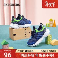 SKECHERS 斯凯奇 童鞋季男宝学步鞋小童软底儿童鞋407275N 蓝色/柠檬色/BLLM 23/小童