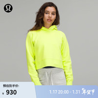 lululemon丨Loungeful 女士短款连帽卫衣 LW3FF4S 电柠檬 16