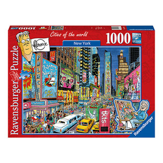 睿思（Ravensburger）1000片成人拼图纽约 儿童玩具 新年 城市彩绘:纽约1000片