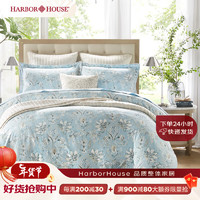 Harbor House 床上四件套纯棉磨毛秋冬床单被套HH家纺花草系列美式家纺 Scandi-磨毛 1.8米床2.2*2.4米被芯