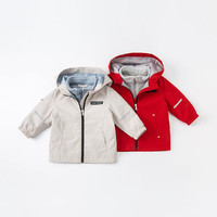 88VIP：戴维贝拉 儿童冲锋衣2024春季新童装男童外套宝宝两件套