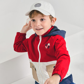 88VIP：戴维贝拉 包邮 戴维贝拉新款男童外套童装中大童秋季儿童风衣新年防风外套