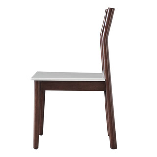 全友家居(品牌补贴) 餐椅宽大座面稳固橡胶实木框架两把餐椅670122A 122餐椅A*2(满800换购,单拍不发)