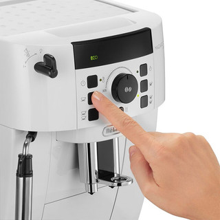 德龙（Delonghi）全自动咖啡机 意式现磨咖啡机 家用 泵压式 ECAM21.117W 白色 【全自动】ECAM21.117.W 白色