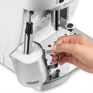 德龙（Delonghi）全自动咖啡机 意式现磨咖啡机 家用 泵压式 ECAM21.117W 白色 【全自动】ECAM21.117.W 白色