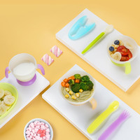 Combi 康贝 日本进口Combi康贝婴儿辅食碗便携儿童餐具套装软勺勺叉