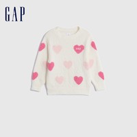 Gap 盖璞 女幼童秋冬新款LOGO雪尼尔棉花糖洋气毛衣儿童装针织衫719465