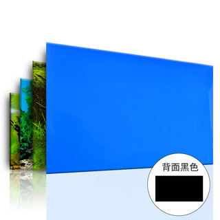 鱼多趣鱼缸背景纸 黑蓝双面款（60*82cm） 鱼缸高清背景画贴纸
