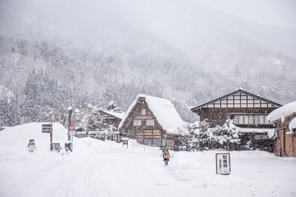 或许是日本最美雪景灯光秀！春节不加价！日本名古屋飞驒高山白川乡合掌村一日游