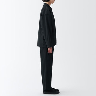 无印良品（MUJI）Labo 男女通用 棉混 夹克衫 无性别 男款女款 短款外套 BF19PA3A 黑色 S(165/84A)