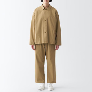 无印良品（MUJI）Labo 男女通用 棉混 夹克衫 无性别 男款女款 短款外套 BF19PA3A 米色 XS(160/80A)