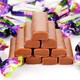 国产俄罗斯风味紫皮糖果仁夹心巧克力酥糖500g